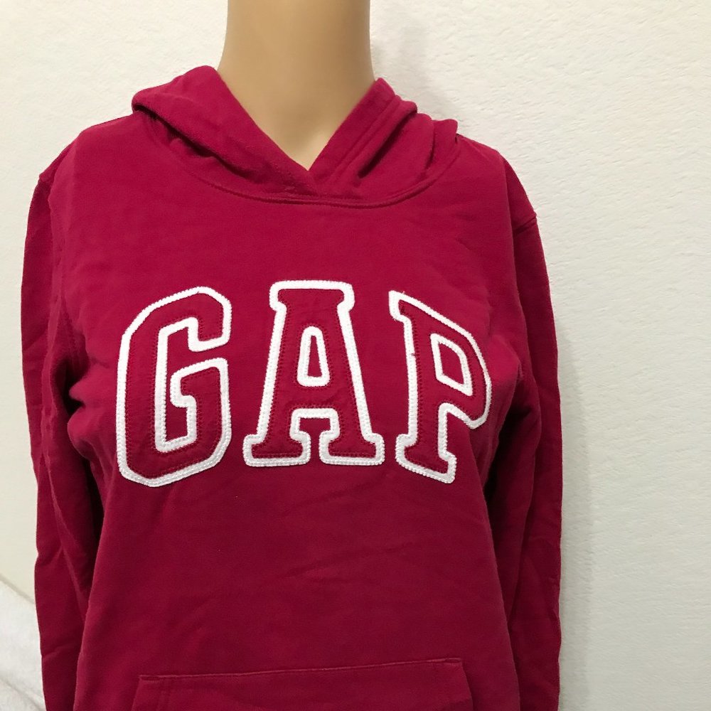 GAP LOGO Pullover Hoodie red in size XS